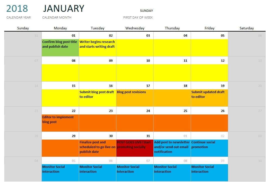 Content Calendar Editorial Planning for Content Marketing